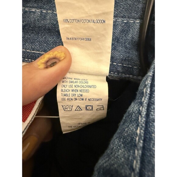 Jump Ball Club LONG SLEEVE DENIM CHICAGO BULLS SHIRT-SIZE 18 Mens Small - Picture 5 of 9